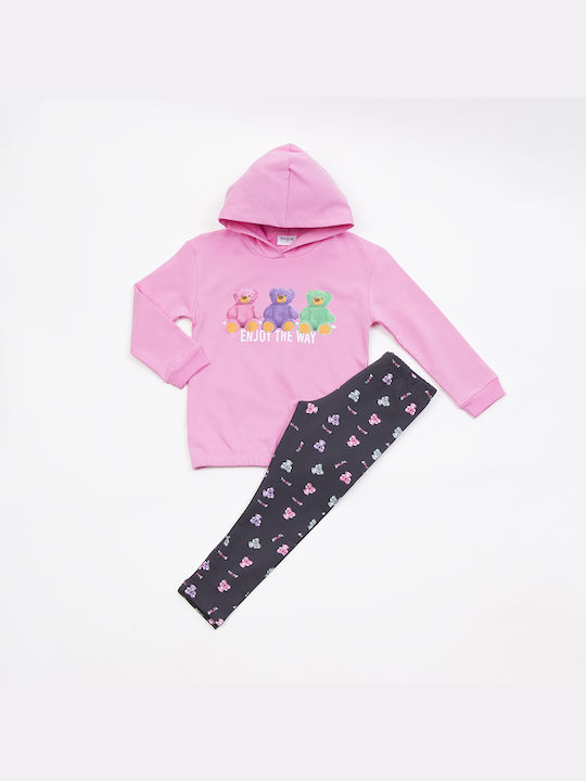 Trax Kinder Set mit Leggings Winter 2Stück Rosa