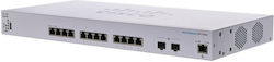 Cisco CBS350-12XT Gestionat L3 Switch cu 12 Porturi Gigabit (10Gbps) Ethernet și 2 Porturi SFP