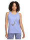 Spring One Hook Γυναικεία Μπλούζα Βαμβακερή Αμάνικη Animal Print Μωβ