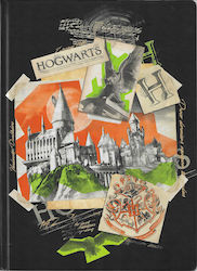 Graffiti Notebook Ruled A4 96 Sheets Harry Potter Hogwarts Multicolour 1pcs