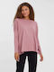 Vero Moda Women's Blouse Cotton Long Sleeve Nostalgia Rose