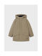 Mayoral Kids Casual Jacket Long with Lining & Protection Hood Beige