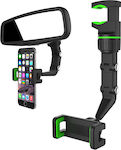 Hurtel Mobile Phone Holder Car with Adjustable Hooks Black/Green
