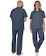 bwell Unisex Gray Pants & Blouse Set