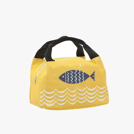 Bartuggi School Insulated Hand Lunch Bag 4lt Yellow 22 x 15 x 15cm