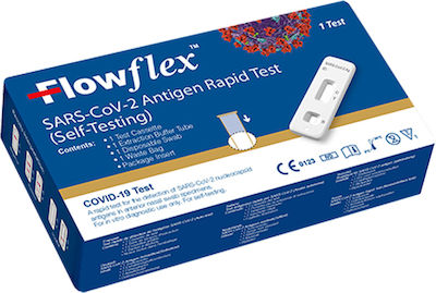 Acon FlowFlex SARS-Cov-2 Antigen Rapid Test 15τμχ Αυτοδιαγνωστικό Τεστ Ταχείας Ανίχνευσης Αντιγόνων με Ρινικό Δείγμα