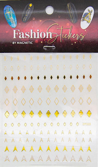 Magnetic Nail Design Fashion Sticker Diamond Stickers with Design,art stickers for Nails in Gold Color