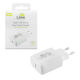 Lime Φορτιστής Χωρίς Καλώδιο με Θύρα USB-C 30W Power Delivery / Quick Charge 3.0 Λευκός (LTC30W)