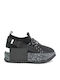 Leona Γυναικεία Flatforms Sneakers Μαύρα