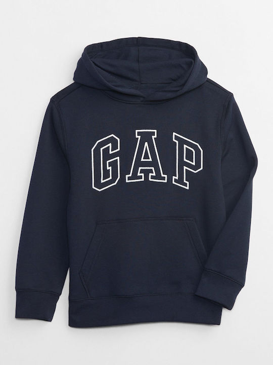 GAP Παιδικό Φούτερ με Κουκούλα και Τσέπες Μπλε Gap