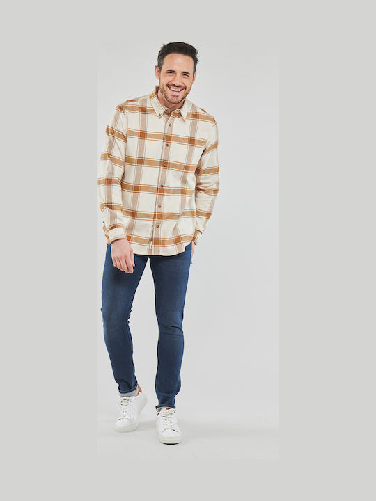 Luke Ανδρικό Παντελόνι Τζιν Ελαστικό με Skinny Tapered Εφαρμογή Μπλε