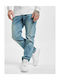 Herren Jeanshose Elastisches Herren Straight Anwendung Blau