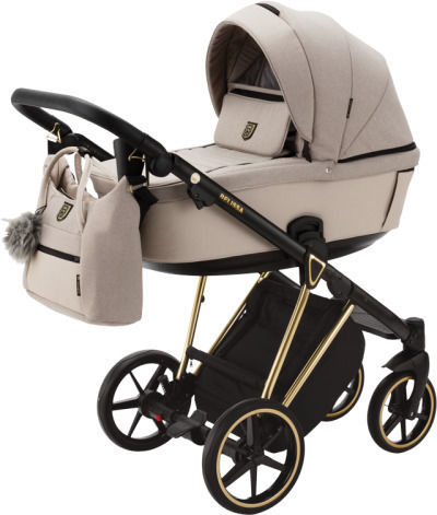 Adamex Belissa 3 in 1 Бебешка количка 3 в 1 Бежов 10.1кг