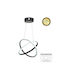 Megapap Pascal Pendant Lamp with Built-in LED Black