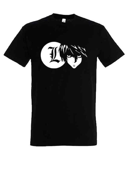 Death Note schwarzes t-shirt