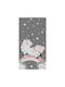 Freebox Unicorn Kinder Teppich Einhorn Gray 80x150cm