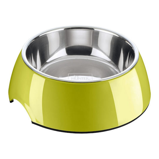 Hunter Ανοξείδωτο Μπολ Φαγητού για Σκύλο 700ml 22cm σε Πράσινο Χρώμα