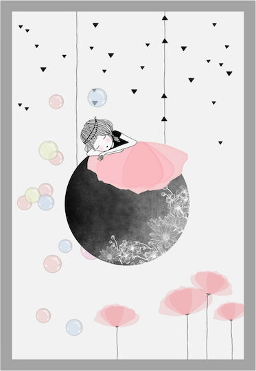 Freebox Moon Kinder Teppich Weiß 120x180cm