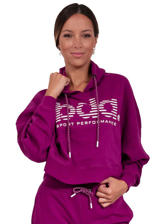 Body Action Women's Hooded Sweatshirt Purple