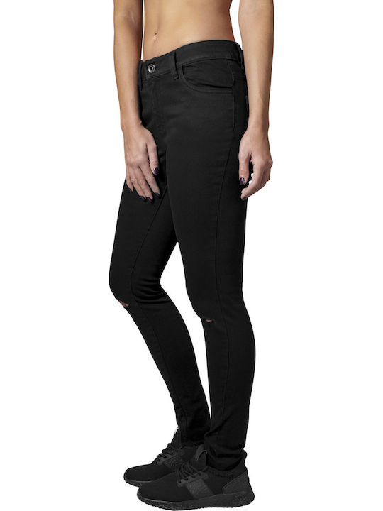 Urban Classics Pantaloni Dama Din Țesătură Negru