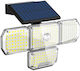 BlitzWolf Waterproof Solar LED Floodlight Cold White 6500K with Motion Sensor and Photocell IP65