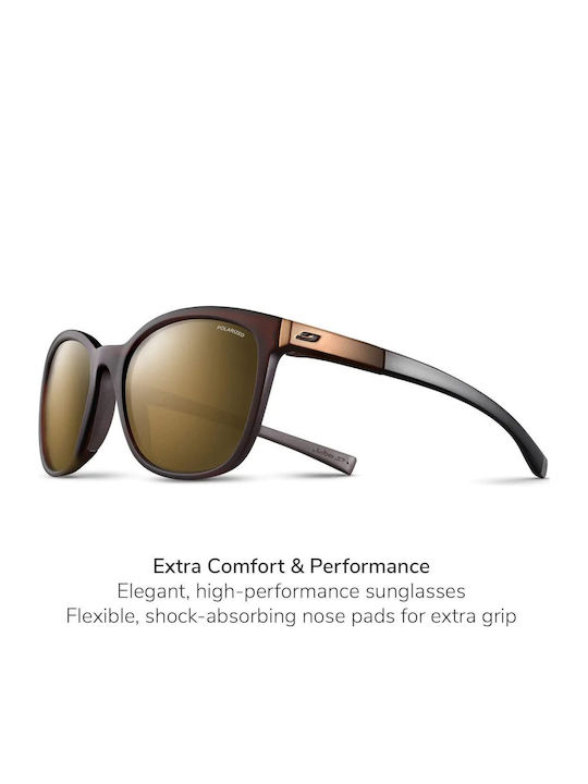 Julbo Spark-M Men's Sunglasses with Plastic Frame Translucent Brown/Black J5299051