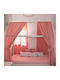 Decocraft Mosquito Net Crib Basic Cotton 10-003-02012 Pink 480x100cm