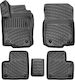 Rizline Set of Front and Rear Mats 4pcs Tray Type for Mercedes-Benz GLE 2015-2019 Black