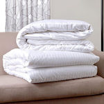 Blanc de Blanc Κουβερλί Ξενοδοχείου Summer Duvet Dobby Stripe 260x240 Λευκό