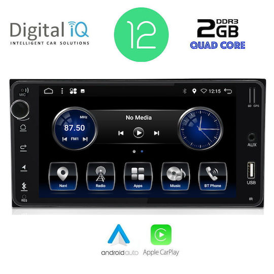 Digital IQ Ηχοσύστημα Αυτοκινήτου για Toyota RAV 4 / Celica / Yaris / Verso / Hilux / Urban Cruiser Subaru Trezia 1999-2009 (Bluetooth/USB/AUX/WiFi/GPS/Apple-Carplay/Android-Auto/CD) με Οθόνη Αφής 7"