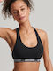 Superdry Women's Sports Bra without Padding Black