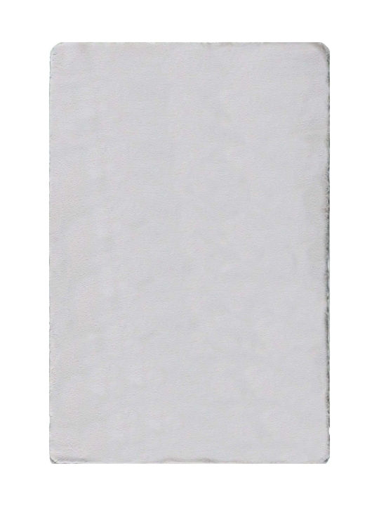 Carpet Super Fluffy Light Grey 100X160cm