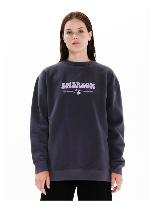 Wild And Free Long Women's Sweatshirt Stone Grey
