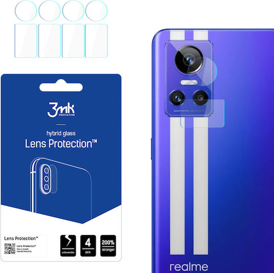3MK Протектор за обектив Flexible Glass 4τμχ Протектор за камера Закалено стъкло Transparent за Realme GT Neo 3