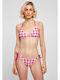 Set Bikini Τριγωνάκι Bright Violet Vichy