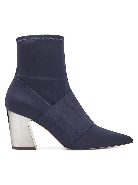 Nine West Delayna Ghete dama din piele cu albastru