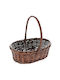 Wooden Decorative Basket 35x25x12cm Iliadis