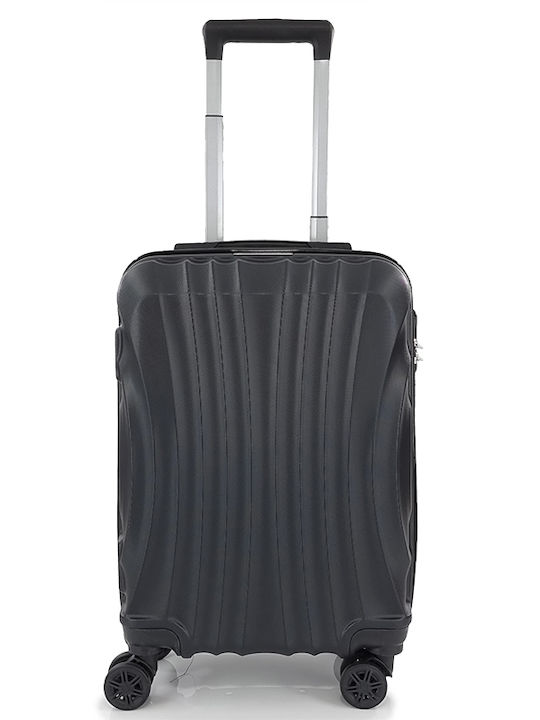 Forecast -20 Cabin Hard Black Suitcase with 4 W...