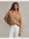 Ralph Lauren Women's Long Sleeve Sweater Cotton Sandy Brown