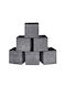 Songmics Тъкан Кутия за съхранение Сив 30x30x30см 6бр