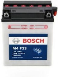 Bosch Μπαταρία Μοτοσυκλέτας M4 F33 YB12A-B με Χωρητικότητα 12Ah και 160Wh