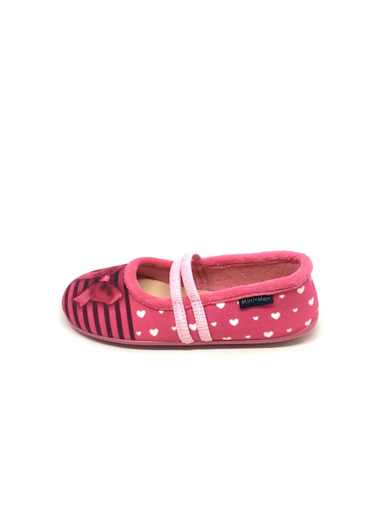 Mini Max Kids Slipper Closed-Toe Fuchsia Bow