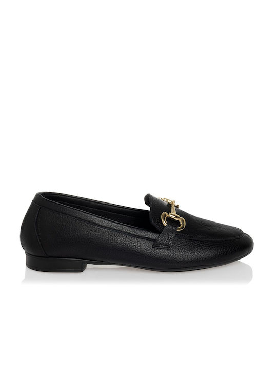 Sante Women's Leather Loafers Black