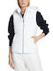 Kurz Damen Ärmellos Puffer Jacke Weiß