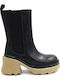 Serene Leather Women's Chelsea Boots with Medium Heel Black
