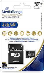 MediaRange microSDXC 256GB Clasa 10 U1 UHS-I cu adaptor