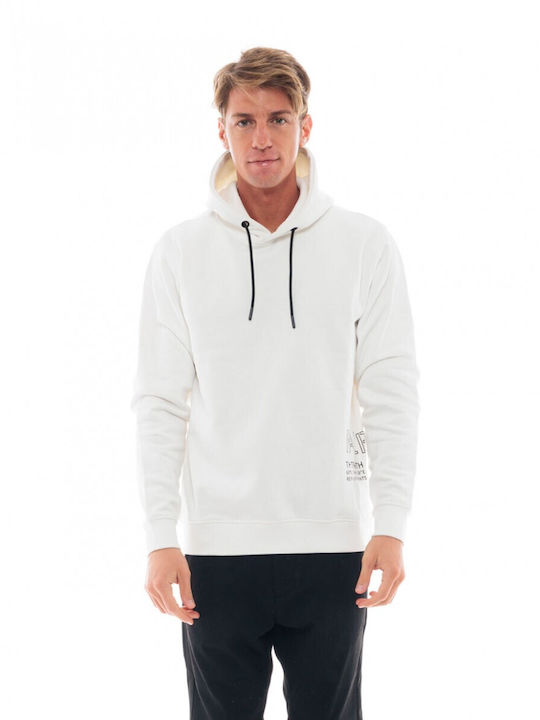 Biston Men's Sweatshirt with Hood White