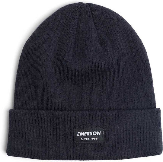 Beanie Unisex Beanie Knitted in Navy Blue color