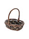 Wooden Decorative Basket 33x26x12εκ. Iliadis