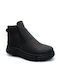 Men's leather boots with zipper on the sides WOLF 7350 Black